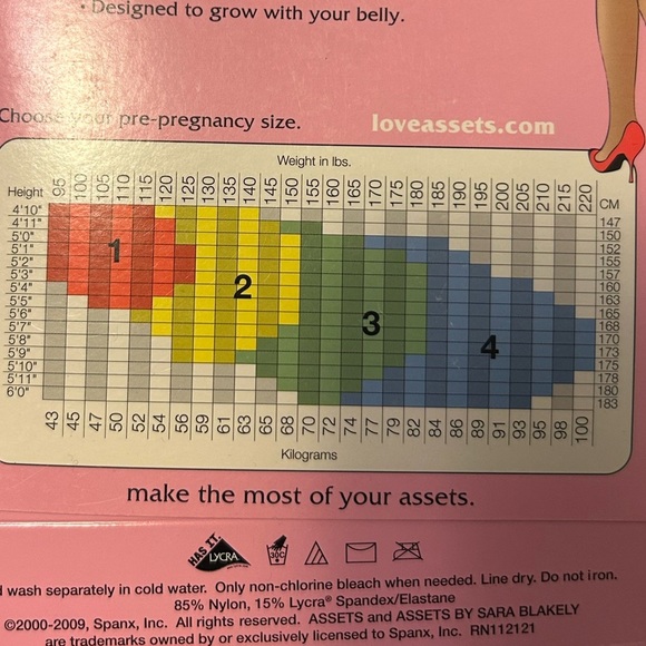 New Assets by Sara Blakely Maternity Nude Pantyhose - Picture 3 of 3